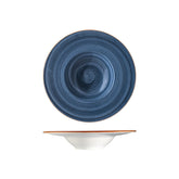 Bonna China Night Blue dia.11" h:2.5" 14 oz. Round Blue Porcelain Bowl (Set of 2)